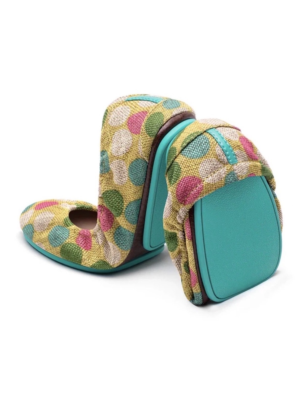 Tieks by Gavrieli Echo Park Vegan Colorful Polka Dot Ballet Flats Size 11